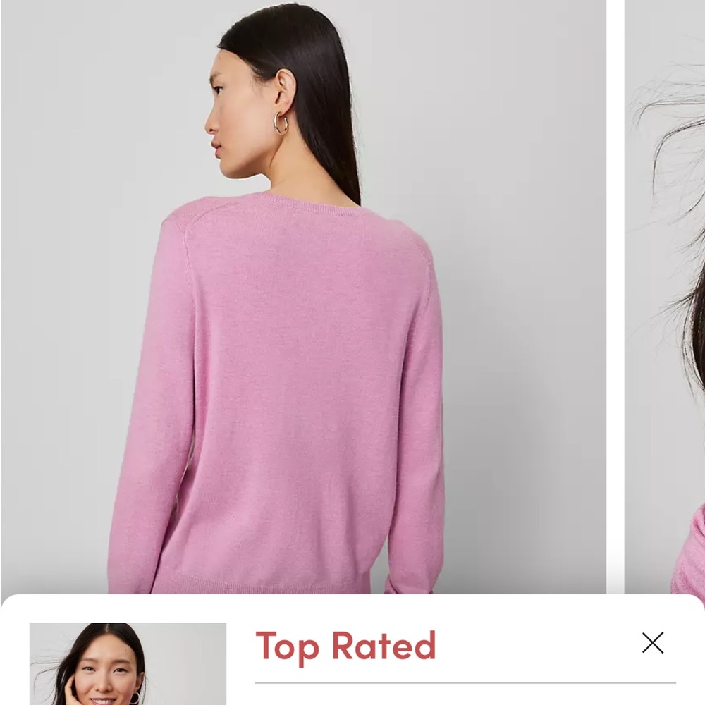 Ann Taylor Pink Women's Cardigan - Picture 3 of 8